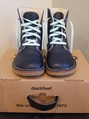 Duckfeet Skanderborg wool-lined Boots in Royal Blue size 39